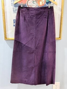 Siena Studio Purple Suede Maxi Skirt
